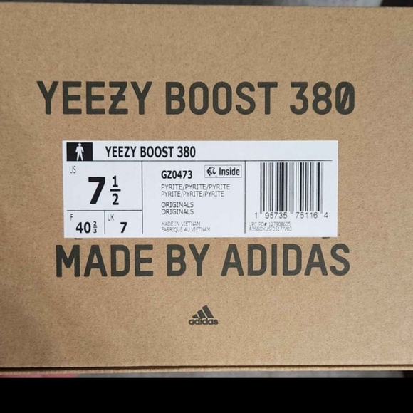 Yeezy Boost 380 Pyrite NWT - Picture 4 of 6